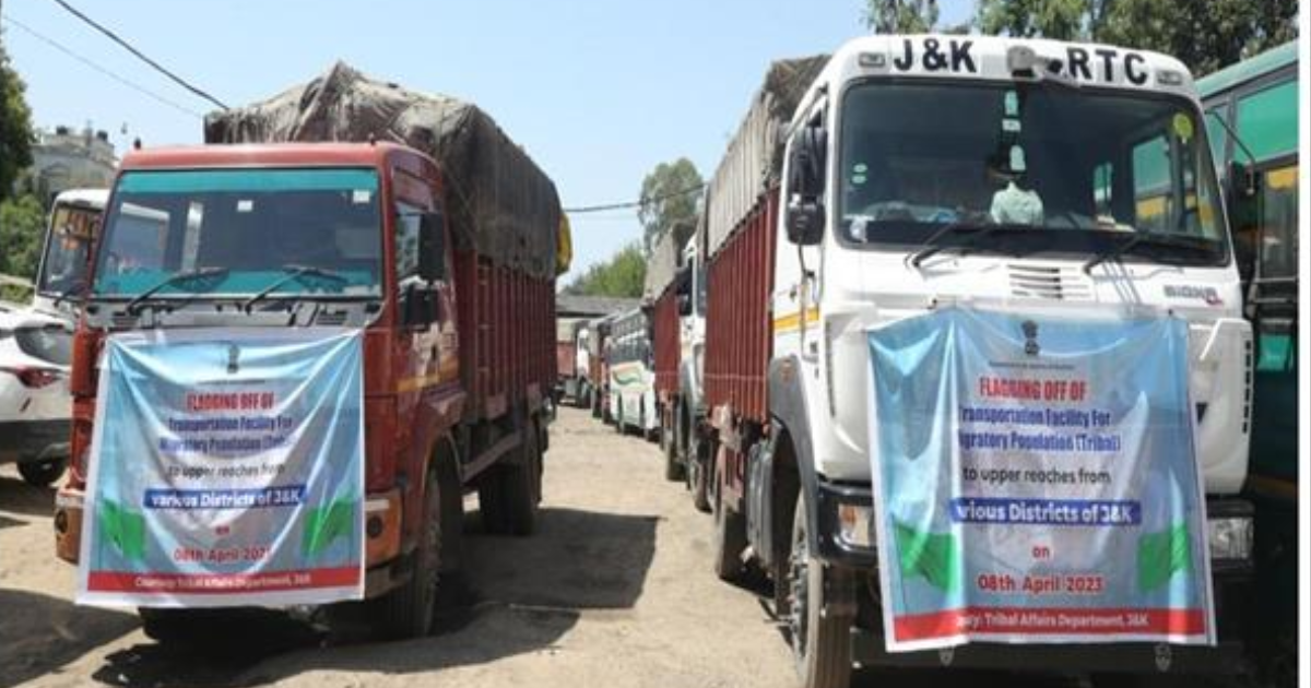 J-K: 100 trucks flagged off to facilitate migratory tribal population